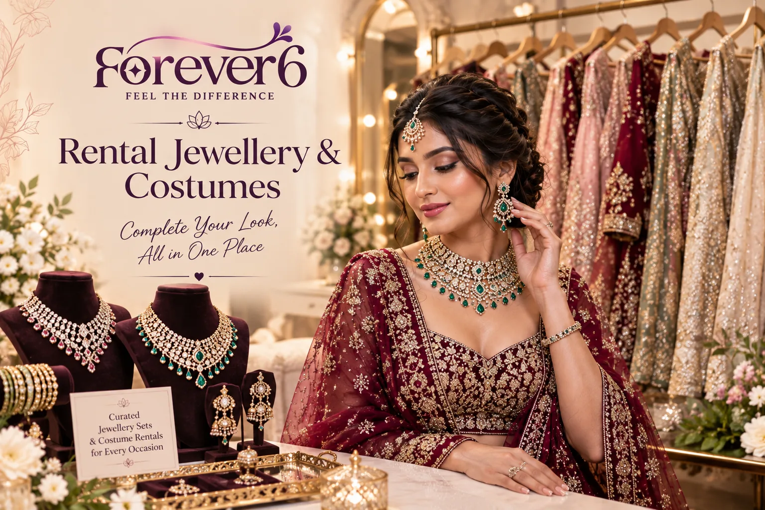 Rental Jewellery at Forever6 Salon & Makeover Studio